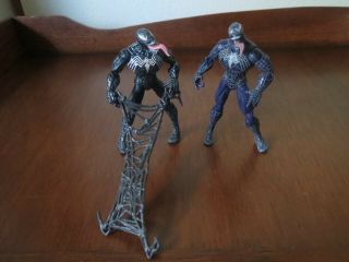 Marvel Legend Spider - Man 3 Movie Venom 5.  5 " Action Figures Purple,  Black W/ Web