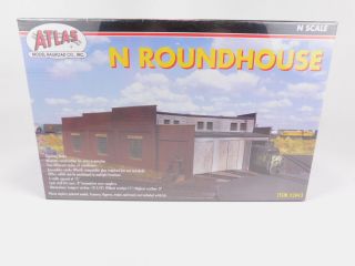 N Scale Atlas 2843 Roundhouse (3 - Stall) Plastic Model Building Kit