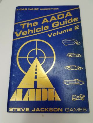 Steve Jackson Games Car Wars The Aada Vehicle Guide Volume 2 Supplement Book