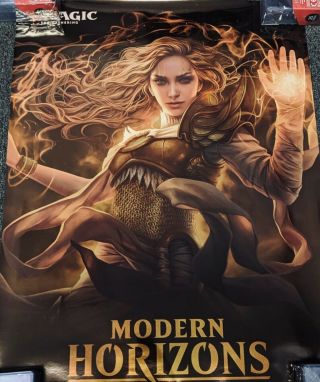Mtg Modern Horizons Foil Prerelease Promo Poster 18 " X24 " Magic The Gathering