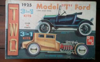 Amt 1:25 Scale 3 In 1 1925 Ford Model " T " Parts Kit