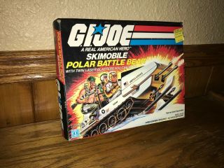 Empty Box Only To Vintage Hasbro G.  I.  Joe 1983 Polar Battle Bear Skimobile