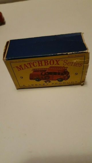 Matchbox Lesney No.  9 Marquis Series lll Fire Engine 6