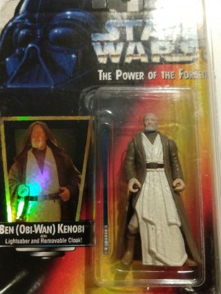 Ben (obi - Wan) Kenobi Kenner Star Wars Power Of The Force Potf Red Card