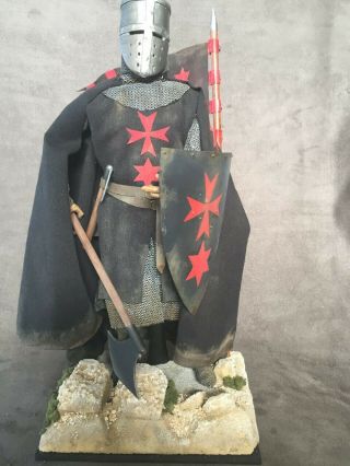 Custom 1/6 Or 12 " Scale Cross With The Red Star Knight Collectable Figure.