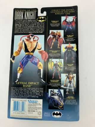 Legends of the Dark Knight Batman Lethal Impact Bane Action Figure 1996 Kenner 2