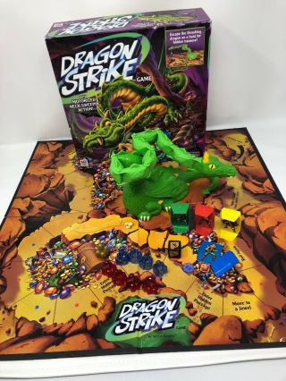 Dragon Strike Board Game Complete Motorized Neck Sweepin Action