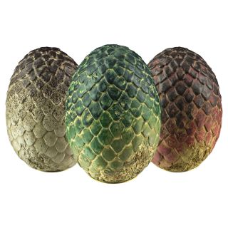 Game Of Thrones - Dragon Egg 3 " X 2 " Paperweight Set (3) | Olga Ganoudis Designs
