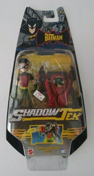 Dc The Batman Shadow Tek Flamethrower Robin Action Figure Mattel Nip Moc