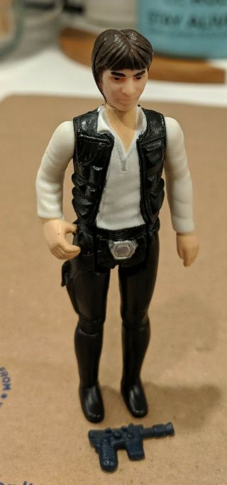 Vintage Star Wars Sw Han Solo (large Head) / Hong Kong Coo Loose & Complete