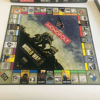 2012 Americas World War II WW2 Monopoly Hasbro Complete US - IW/201209/6410 EUC 3
