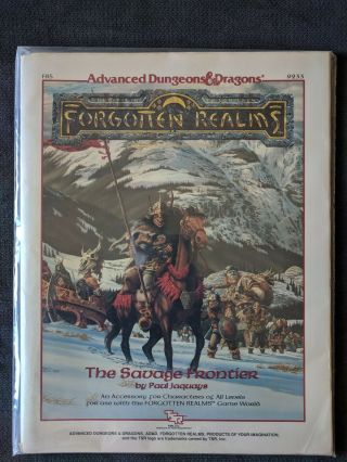 1st Edition 1988 Ad&d Forgotten Realms: The Savage Frontier