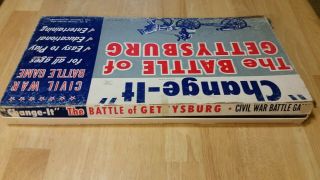 Civil War Battle of Gettysburg Change - it Board Game 1959 WF Gebhardt 4