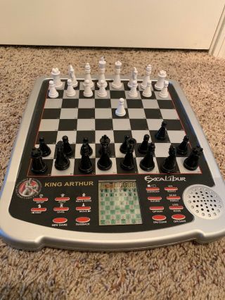 Electronic Chess Game Excalibur King Arthur Model 915 - 2 Chess Set