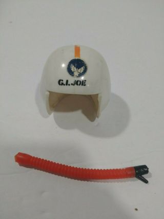 1964 Vintage Hasbro Gi Joe Air Force Scramble Pilot Helmet With Oxygen Hose