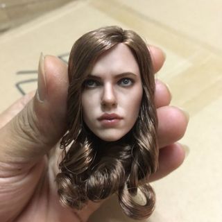 Scarlett Johansson 1/6 Black Widow 5.  0 Head Sculpt Fit 12  Hot Toys Phicen Body
