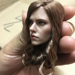 Scarlett Johansson 1/6 Black Widow 5.  0 Head Sculpt Fit 12  Hot Toys Phicen Body 3