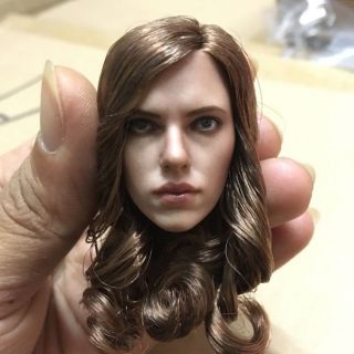 Scarlett Johansson 1/6 Black Widow 5.  0 Head Sculpt Fit 12  Hot Toys Phicen Body 4