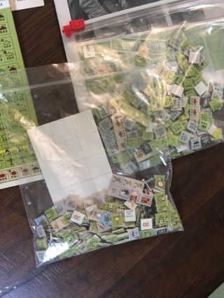 Avalon Hill WWII Bitter Woods Punched No Map 8