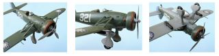 Fiction Plane,  Chinese Air Force,  1940,  scale 1/72,  Hand - made plastic model 3