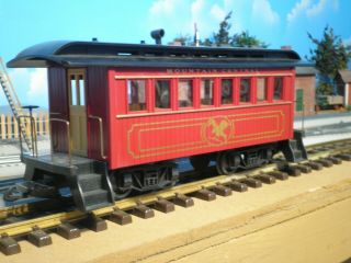 Kalamazoo G Scale Passenger Car w/ Detailed Interior Mountain Central LOOK 2