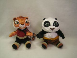 Dreamworks Kung Fu Panda Master Tigress And Po 4 To 5 Inch Stuffed Toys