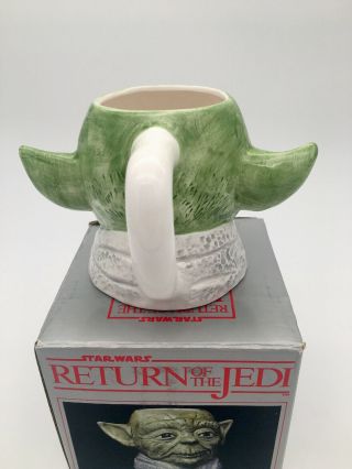 Vintage Star Wars Return of the Jedi Yoda Hand Painted Sigma 1983 Mug 2