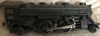 Lionel 229 Locomotive In Black 1940,  Prewar O Gauge,