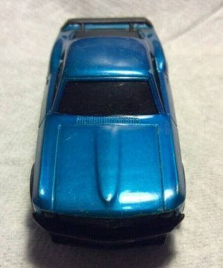 Vintage 1970 Hot Wheels Redline Sizzlers Blue Mustang - Runs 2