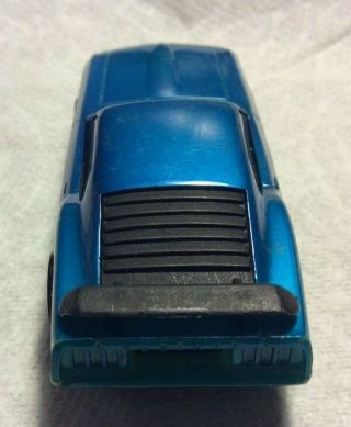Vintage 1970 Hot Wheels Redline Sizzlers Blue Mustang - Runs 4