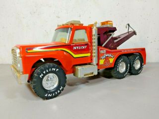 Vintage Nylint Big Pumpkin Husky Wrecker Tow Truck 850 1980s Rarer Version