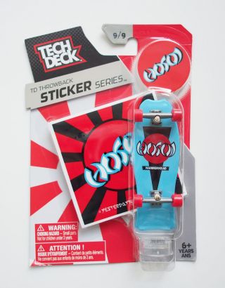 Tech Deck Hosoi Hammerhead Skateboard Fingerboard Throwback Sticker Series