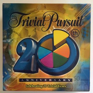 Trivial Pursuit - 20th Anniversary Edition Board Game - Complete - Vgc