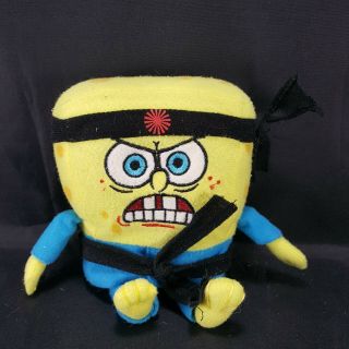 Karate Spongebob Squarepants Nickelodeon Plush Stuffed Animal Blue 7 " Kung Fu