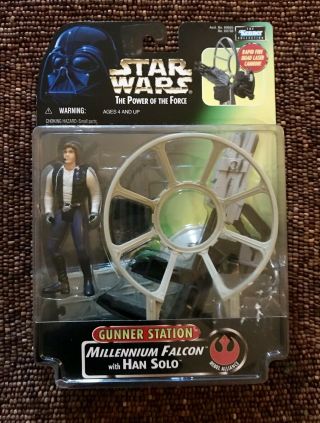 Star Wars: Gunner Station Millennium Falcon With Han Solo Action Figure
