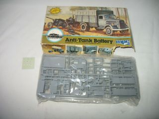 Mpc Anti Tank Battery 1/76 Plastic Model Opel Blitz Transport W/ German 40 Gun