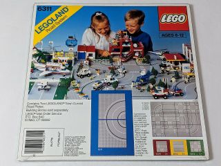 Vintage Lego 6311 Legoland Town Set Of 2 Curved Road Base Plates