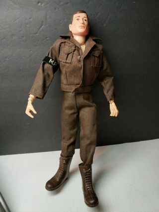 Vintage 1960s Gi Joe Action Figure With Mp Outfit And Boots