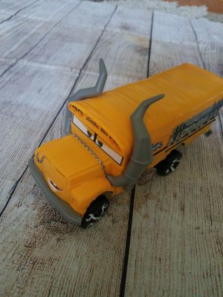 Disney Pixar Cars Miss Fritter School Bus 6 " Plastic 2016