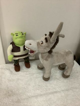 Dreamworks Shrek 2 Doll And Universal Studios Donkey 23cm Tall Vgs