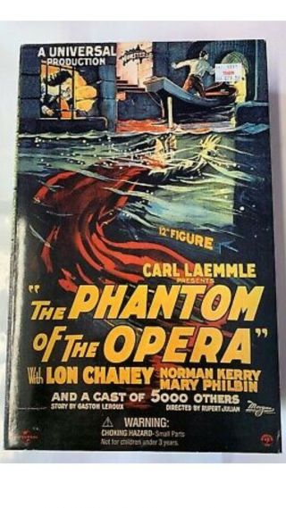 2001 Sideshow Lon Chaney Phantom of the Opera 12”Figure Universal Monsters 2