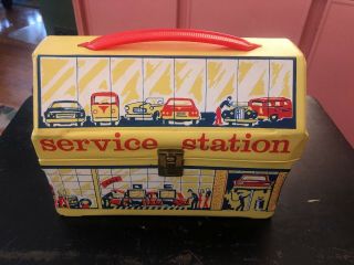 Vintage 1960’s Vinyl Service Station Carry Case For Hot Whhels Matchbox Die Cast