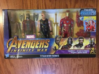 Marvel Avengers Infinity War Titan Hero Power Fx Series 12 " Action Figure Set 4