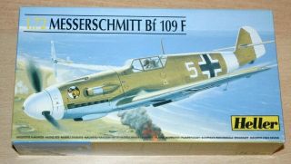 40 - 80232 Heller 1/72nd Scale Messerschmitt Bf 109f Plastic Model Kit
