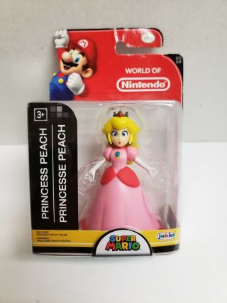Princess Peach World Of Nintendo Mario 3 " Inch Jakks Figure Series 1 - 2