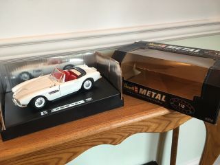 BMW 507 Coupe 1:18 Scale Diecast Car w/ Box Revell - - White with tonneau 6