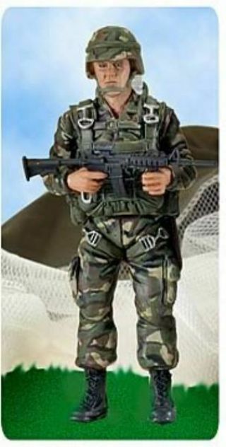 Dusty Trail 1/18 Us Army 82nd Airborne Paratrooper Figure Troopers U.  S.  Xd Bbi