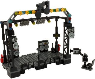 Lego Music Stage - Concert Stand,  Microphone,  Speakers,  Tv Camera - 225 Parts