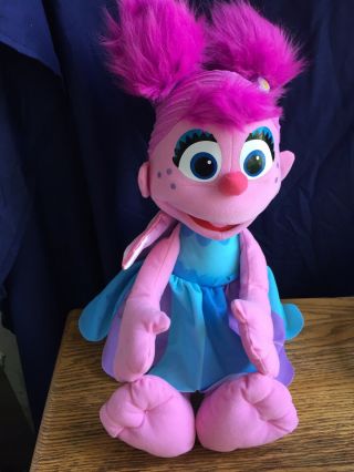 Hasbro Sesame Street Abby Cadabby Large Plush Doll 2014 Girl 20” Fairy Wings Toy