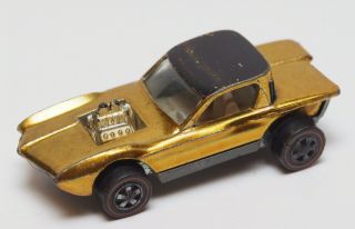 05 Vintage Mattel Hot Wheels Redline 1968 Us Gold Python